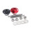 4pc Universal Aluminum Push Button Quick Release Car Front Bumper Hood Pin Engine Bonnet Lock for Racing Silver 7