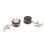 Vintage Sparrow Dangle Ear Tunnels Pink 20mm 3