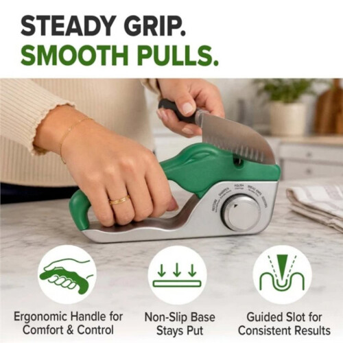 Blade Honing Tool with Rotating Adjustable Sharpener Portable Handheld Sharpening Tool Easy to Use Wear-Resistant 2