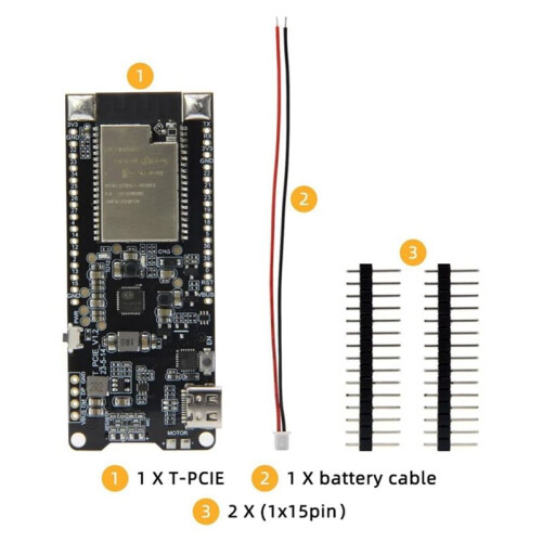 LILYGO T-PCIE CH9102F Development Board IoT Module Compatible with Interchangeable Cellular Modem Modules 16MB 2