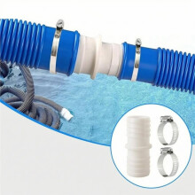 Kit de Buse D'Entrée de Piscine (1 Jeu) avec Colliers de Serrage et Ruban D'Étanchéité, Adapté Aux Piscines Hors et Enterrées.
