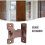 Home Security Red Bronze Privacy Security for  Enhanced Security Multi-Scene Use Rustproof User-Friendly Design 4