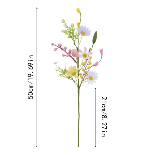 Easter Floral Egg Picks Artificial Flower Branches 15.8 Inch 1