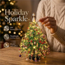 Zestaw do Rękodzieła Beaded Christmas Tree Kit Kolor Perłowy Stół Świąteczny Dekoracja Wnętrz