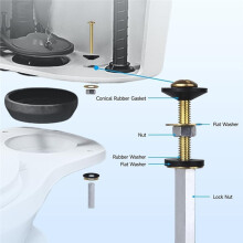 Toilet Tank to Bowl Gasket Kit,Includes 2-Inch & 3-Inch Toilet Seal Gaskets, Universal Repair Kit for 2-Piece Toilets