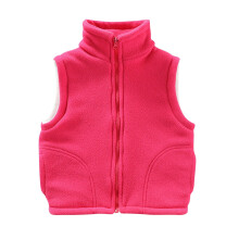 Kids Sherpa Fleece Vest Padded Fleece-Lined Full-Zip with