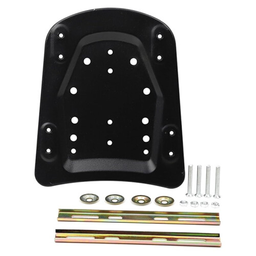 Black Universal Motorcycle Tail Box Base Plate, Trunk Adapter Floor Panel for Rear Luggage Rack 1