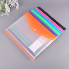 A4 11-Hole Expandable Plastic Folder with Multiple Pockets