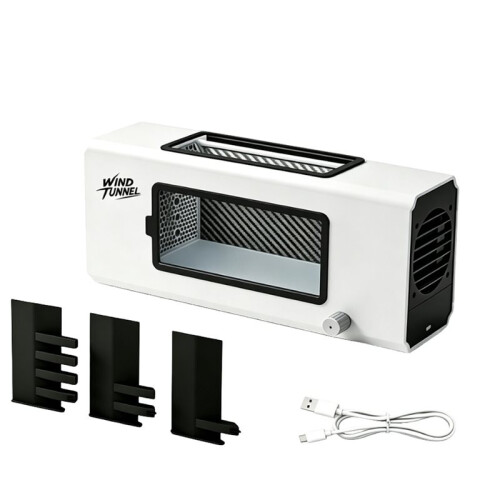 Desktop Wind Tunnel Model Wind Tunnel Simulator, Display Dynamic Airf Water Mist Compatible 1:64 1:43 Scale Car Model