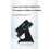 Induction Speaker Phone Stand with  Speaker RGB Colorful Light Adjustable Holder White 8