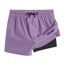 Girls Swim Shorts Quick Dry High Waisted Compression Liner