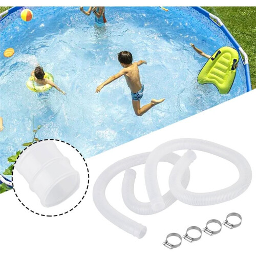 2Pcs Hose Above Ground Pool Pump Replacement for  1-1/4 Inch Accessory 1.25inch Surface Pool Pump Hose Replacement 2