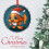 Goldfish Glass Ornament with Red Santa Hat 3