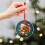 Goldfish Glass Ornament with Red Santa Hat 6