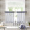 Sheer Curtains for Bathroom Window 2 Panels 132x46 cm 1