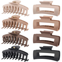 Hair Claw Clips Large 4.33 Inch Nonslip Matte 8 Pack