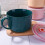 Microwavable Ceramic Soup Bowl with Handle and Lid 30.4 oz 3
