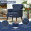 Corduroy Retro Accent Chair - Blue 7