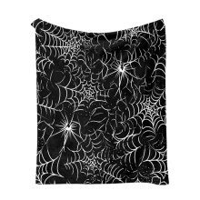 Halloween Spider Web Velvet Blanket 28x40 Inch