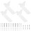 Shelf Brackets Floating Hidden Heavy Duty Steel Support 15cm White 4 Pack Set 1