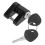 Gold Copper-Plated Hitch Trailer Lock Set for RVs and 4