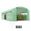 19 x 9.8ft Walk-In Polytunnel Greenhouse - Green 1