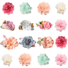 Grobro7 Artificial Flower Hair Clips 16 Pieces