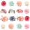 Grobro7 Artificial Flower Hair Clips 16 Pieces 1