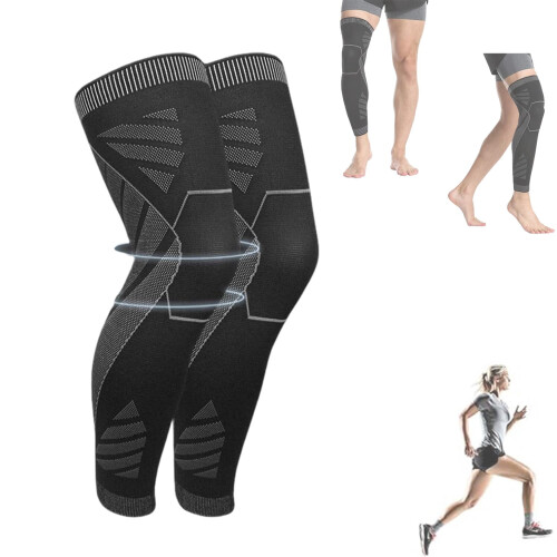 Flytex Full Leg Compression Knee Sleeves Large 1 Pair