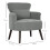 Corduroy Retro Accent Chair - Light Grey 5