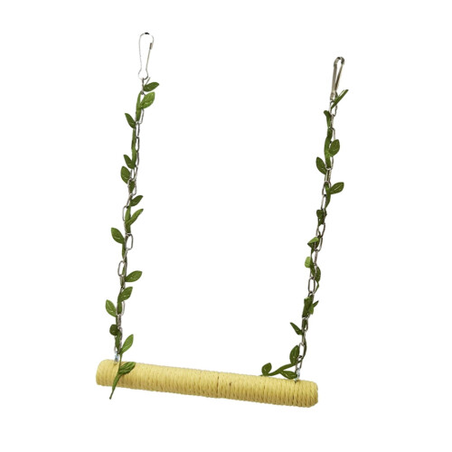 Parrot Perch Hammock Toy for Small Yellow Birds 1