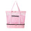 Mesh Beach Bag with Cooler Pink Large Tote 8