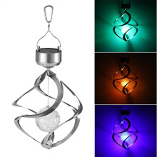 Solar Wind Chimes with 7-Color LED and Crystal Ball