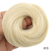 Human Hair Messy Bun Hairpiece with Elastic Band