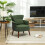 Corduroy Retro Accent Chair - Green 3