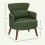 Corduroy Retro Accent Chair - Green 5