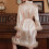 Women's Casual Feather Kimono Robe Beige M 4
