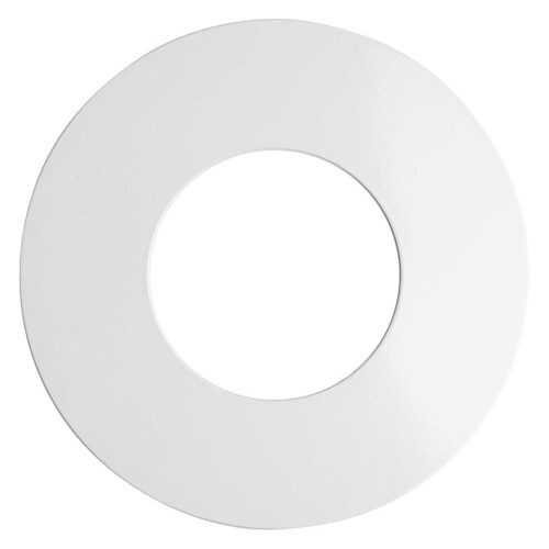 White Steel Ceiling Medallion 7.75 inch