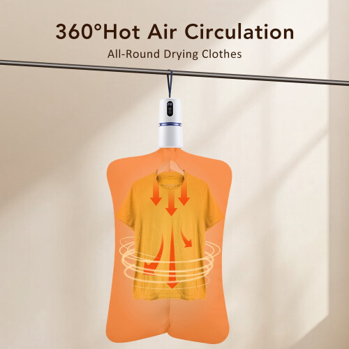 Portable Clothes Dryer with 360 Hot Air and Timer 1