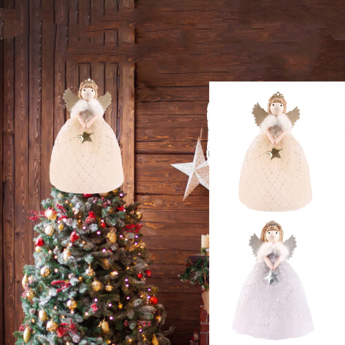 Christmas Angel Tree Topper 25 cm Cute Doll Decor 1