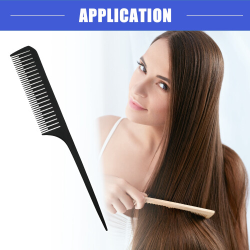 Rat Tail Comb Plastic Hair Styling Comb 0.06 Inch Tooth 1