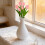 Pink Tulip Artificial Bouquet Decorative Centerpiece 6