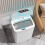 Automatic Sensor Trash Can 15L White Waterproof Odor-Control 1