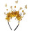 Women's Golden Tinsel Headbands Firework Design 1