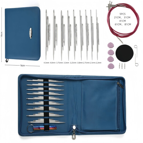 Tizuqe Stainless Steel Interchangeable Knitting Needle Set 2