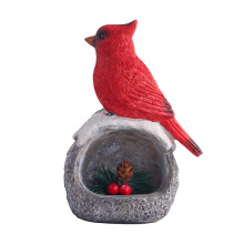 Christmas Cardinal Statue Resin Indoor Outdoor Decor