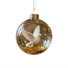 Nature's Birds Crystal Glass Ornament 1 pc