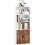 5-Tier Bookcase with Adjustable Shelf - Rustic Brown 1