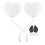 Rearview Mirrors for Motorcycles Scooters Heart Design 2 3