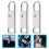 Ibasenice Zipper Puller Silver Zinc Alloy 6pcs 1